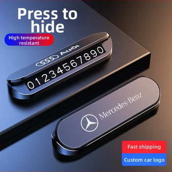 Placă de parcare temporară din plastic, model NV4, tip ascuns, logo imprimat OK, brand CARGIFT