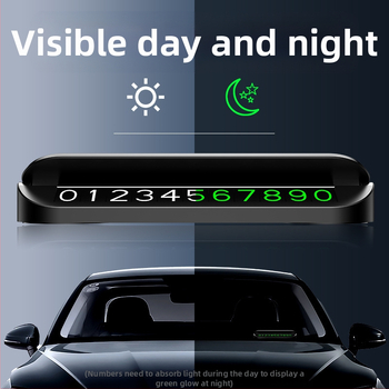 CARGIFT пластмасова табела за временно паркиране, модел NV4, скрит тип, печатано лого OK