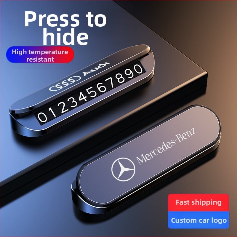 Πλαστική πινακίδα προσωρινής στάθμευσης, μοντέλο NV4, κρυφού τύπου, εκτυπωμένο λογότυπο OK, μάρκα CARGIFT