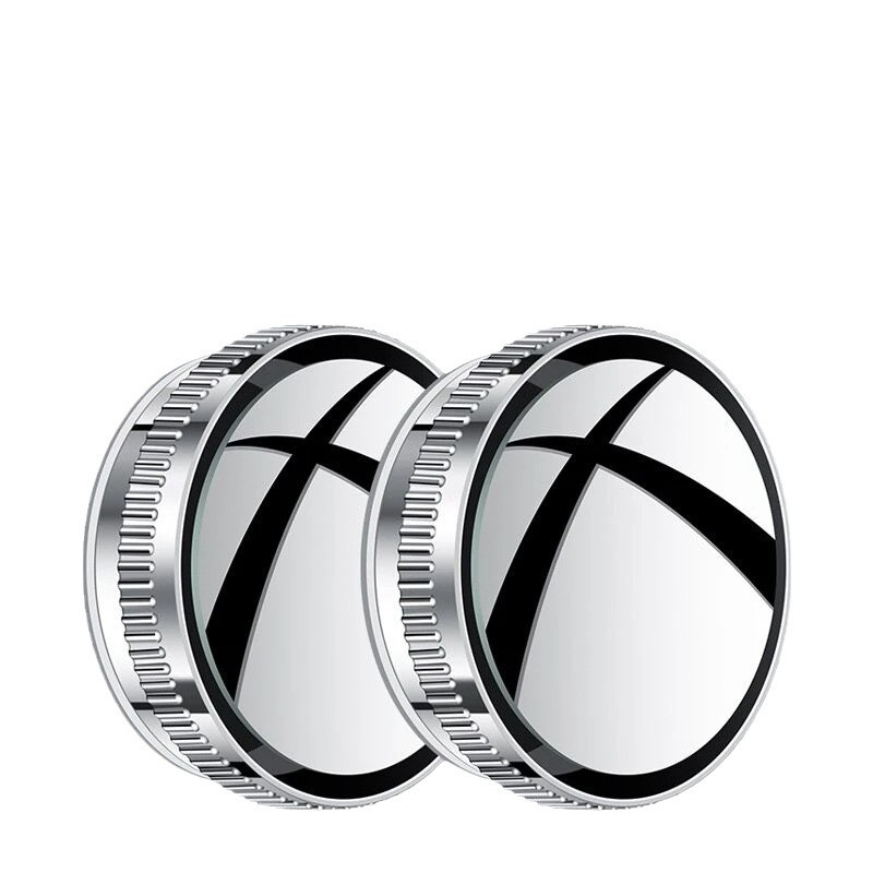 Огледало за задно виждане, кръгло, метален корпус, плоско огледало, регулиране на 180°, универсална съвместимост