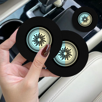 Κύκλική βάση ποτηριού αυτοκινήτου με σχέδιο καρτούν, PVC υλικό, μόνωση θερμότητας, βιοδιασπώμενο