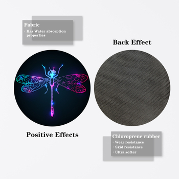 Κύκλική βάση ποτηριού αυτοκινήτου με σχέδιο καρτούν, PVC υλικό, μόνωση θερμότητας, βιοδιασπώμενο