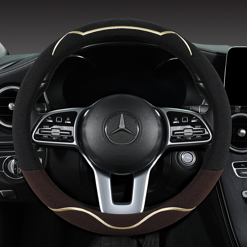 Κάλυμμα τιμονιού αυτοκινήτου, διαπνέον Ice Silk, χαριτωμένο σχέδιο με αυτιά γάτας, καθολική εγκατάσταση, για τέσσερις εποχές (Μάρκα: Riding Horse; Στυλ: Cute; Υλικό: Ice Silk; Εγκατάσταση: Καθολική)