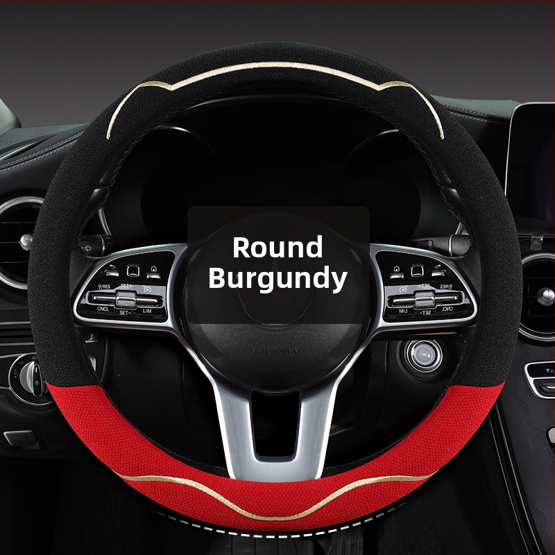 Κάλυμμα τιμονιού αυτοκινήτου, διαπνέον Ice Silk, χαριτωμένο σχέδιο με αυτιά γάτας, καθολική εγκατάσταση, για τέσσερις εποχές (Μάρκα: Riding Horse; Στυλ: Cute; Υλικό: Ice Silk; Εγκατάσταση: Καθολική)