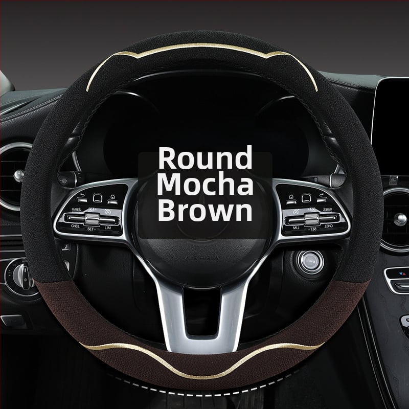 Κάλυμμα τιμονιού αυτοκινήτου, διαπνέον Ice Silk, χαριτωμένο σχέδιο με αυτιά γάτας, καθολική εγκατάσταση, για τέσσερις εποχές (Μάρκα: Riding Horse; Στυλ: Cute; Υλικό: Ice Silk; Εγκατάσταση: Καθολική)