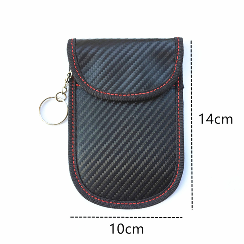 Szénszálas autókulcs tok RFID védelmével és univerzális kompatibilitással