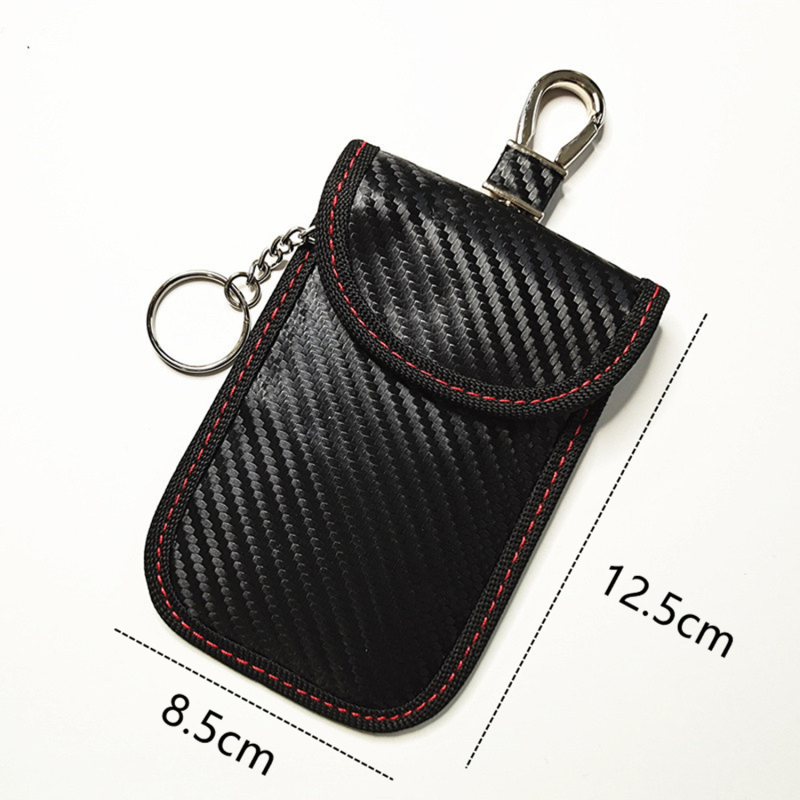 Szénszálas autókulcs tok RFID védelmével és univerzális kompatibilitással