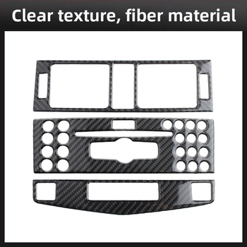 Κεντρική κονσόλα CD από πραγματικά ανθρακονήματα για Mercedes-Benz W204 C-Class (2007–2010), παραμετροποιήσιμη με λογότυπο, κατασκευασμένη στο Γκουανγκζού