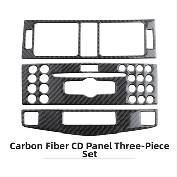 Κεντρική κονσόλα CD από πραγματικά ανθρακονήματα για Mercedes-Benz W204 C-Class (2007–2010), παραμετροποιήσιμη με λογότυπο, κατασκευασμένη στο Γκουανγκζού