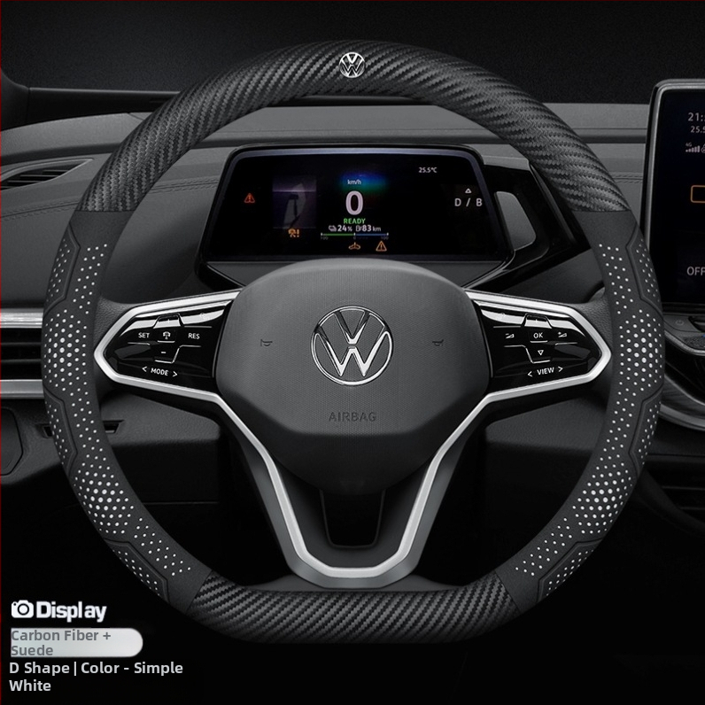 Κάλυμμα τιμονιού από σουέντ - universal για όλες τις εποχές, αρχικό στυλ, μάρκα Sulemei, εγκατάσταση ειδικά σχεδιασμένη για αυτοκίνητα.