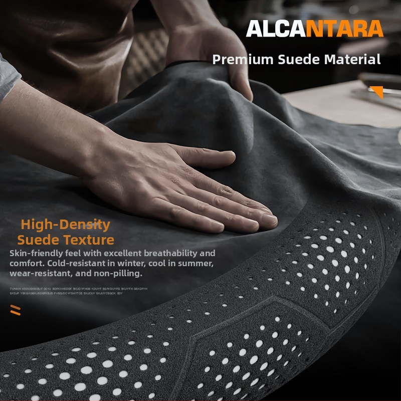 Калъф за волан от замш - универсален за всички сезони, оригинален стил, марка Sulemei, монтаж специално за автомобили.