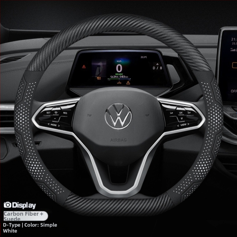 Κάλυμμα τιμονιού από σουέντ - universal για όλες τις εποχές, αρχικό στυλ, μάρκα Sulemei, εγκατάσταση ειδικά σχεδιασμένη για αυτοκίνητα.