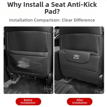 Προστατευτικό μαξιλαράκι πλάτης καθίσματος με θήκη αποθήκευσης, δερμάτινο, αδιάβροχο, κατάλληλο για πίσω μέρος καθίσματος, με ανάρτηση