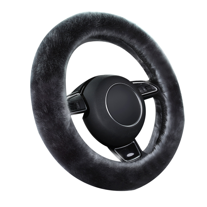 Morning κάλυμμα τιμονιού αυτοκινήτου — συνθετικό βελούρο, γενική εφαρμογή, χειμερινή χρήση, γενική συμβατότητα.