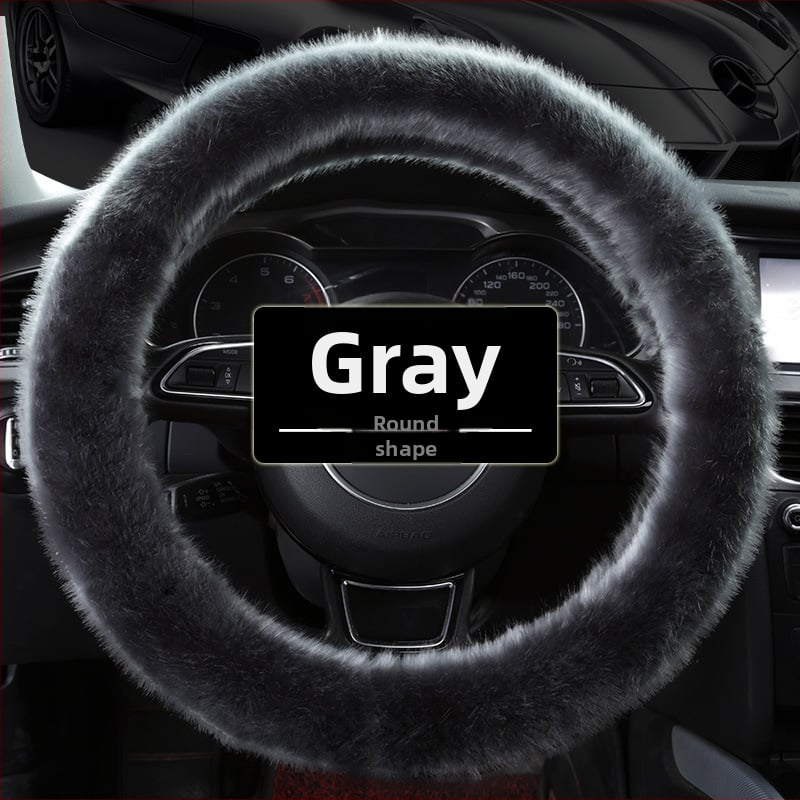 Morning κάλυμμα τιμονιού αυτοκινήτου — συνθετικό βελούρο, γενική εφαρμογή, χειμερινή χρήση, γενική συμβατότητα.