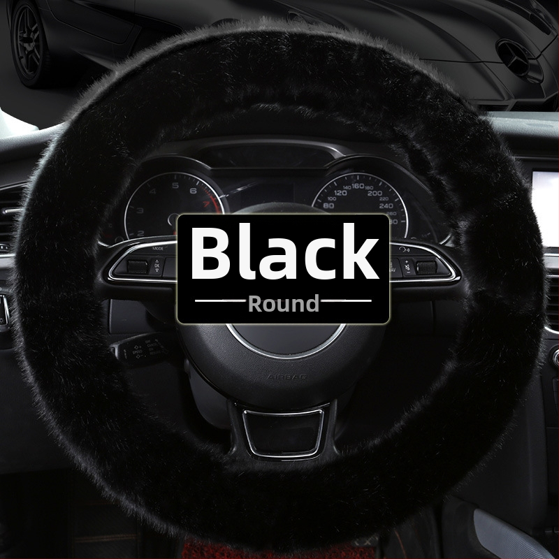 Morning κάλυμμα τιμονιού αυτοκινήτου — συνθετικό βελούρο, γενική εφαρμογή, χειμερινή χρήση, γενική συμβατότητα.