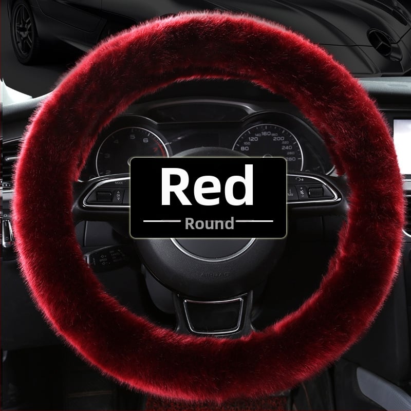 Morning κάλυμμα τιμονιού αυτοκινήτου — συνθετικό βελούρο, γενική εφαρμογή, χειμερινή χρήση, γενική συμβατότητα.