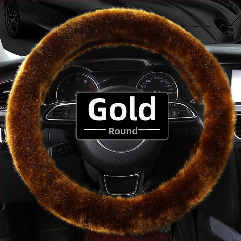 Morning κάλυμμα τιμονιού αυτοκινήτου — συνθετικό βελούρο, γενική εφαρμογή, χειμερινή χρήση, γενική συμβατότητα.