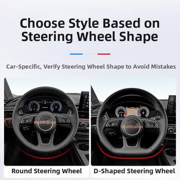 Калъф за волан, естествена кожа, спортен стил, универсална четири сезона съвместимост, монтаж за специален автомобил
