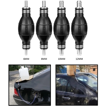 Ръчна горивна помпа за автомобили и морски приложения — универсална съвместимост, алуминиев еднопосочен клапан и гумено изпълнение