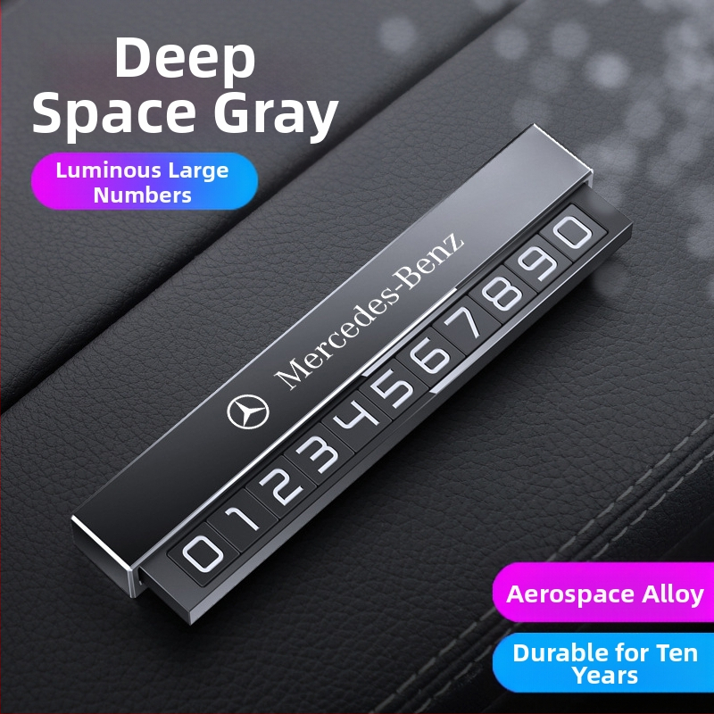 Double heng semn parcare metalic pentru interiorul mașinii – personalizabil cu imprimare logo