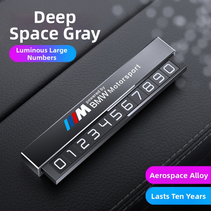 Double heng semn parcare metalic pentru interiorul mașinii – personalizabil cu imprimare logo