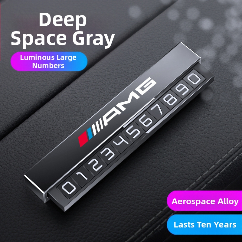 Double heng semn parcare metalic pentru interiorul mașinii – personalizabil cu imprimare logo