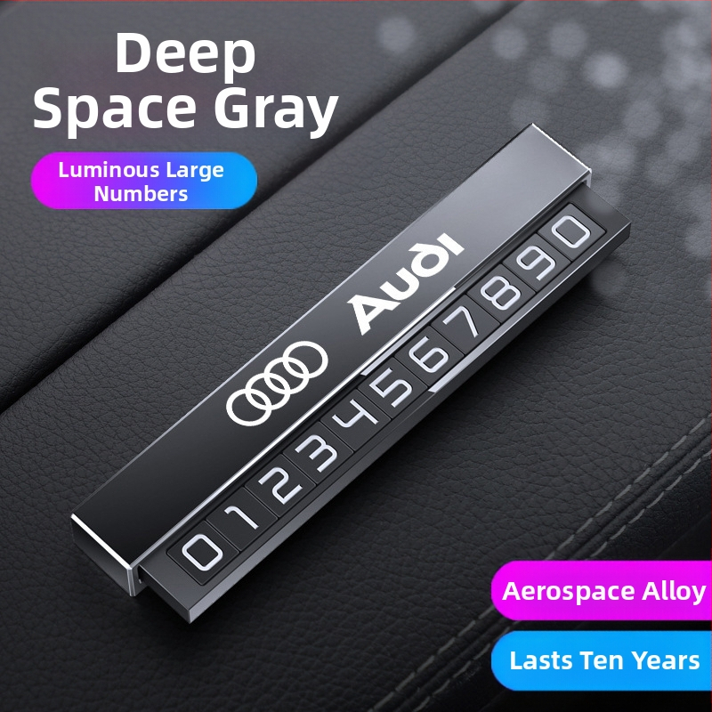 Double heng semn parcare metalic pentru interiorul mașinii – personalizabil cu imprimare logo