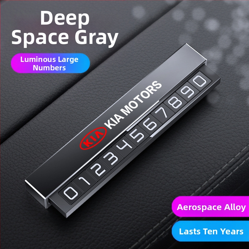 Double heng semn parcare metalic pentru interiorul mașinii – personalizabil cu imprimare logo