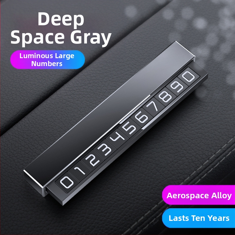 Double heng semn parcare metalic pentru interiorul mașinii – personalizabil cu imprimare logo