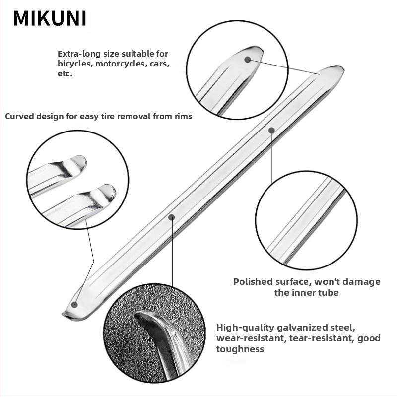 Ключ за демонтаж на гуми MIKUNI RG5024, въглеродна стомана, крайчета: кръгло и плоско, взривоустойчив, за автомобили