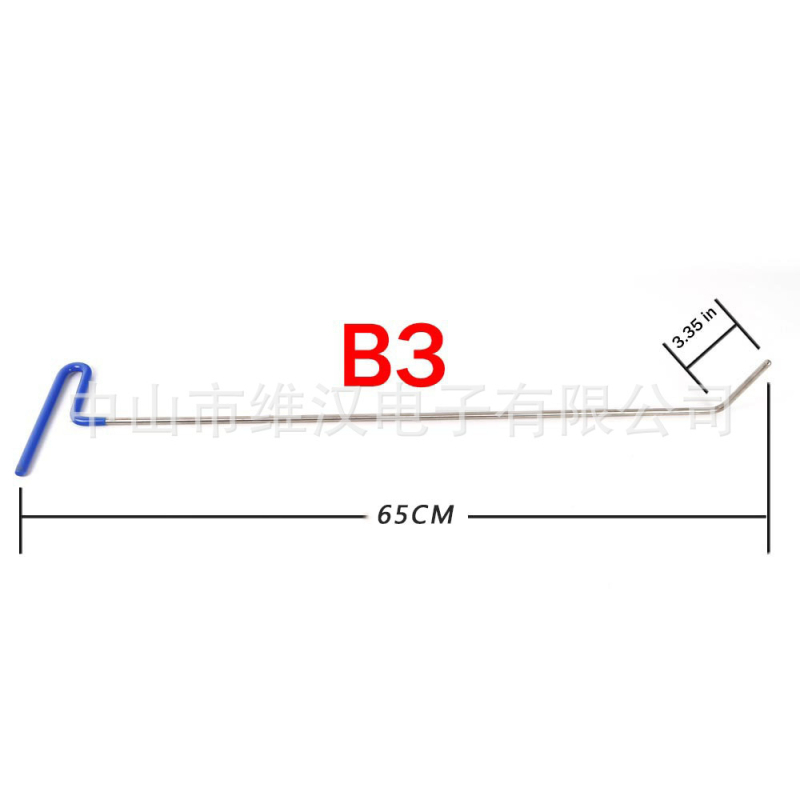Autó horpadásjavító eszközkészlet kampókkal és emelővasakkal, 20 darabos ötvözött acél