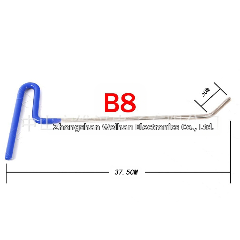 Autó horpadásjavító eszközkészlet kampókkal és emelővasakkal, 20 darabos ötvözött acél
