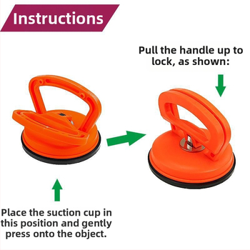 Εργαλείο επισκευής βαθουλωμάτων αυτοκινήτου με κύπελλο αναρρόφησης, μονοκάρμο λαβή, μεγάλη ελκτική δύναμη, για γυαλί και πλακάκια; Υλικά: ABS και καουτσούκ