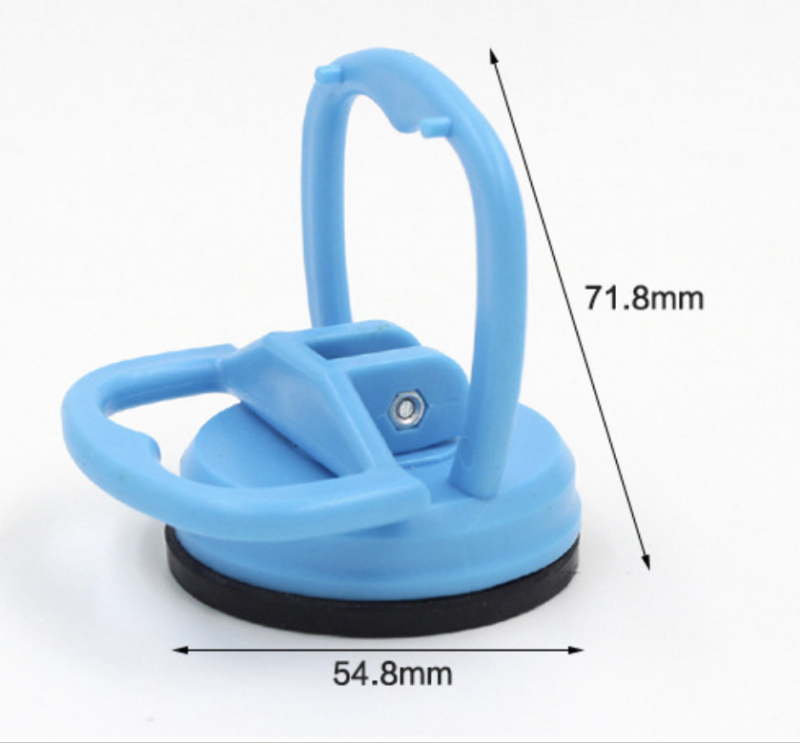 Alat za popravak udubljenja automobila s vakuumskom čašom i jednom kandžom, velika vučna snaga, za staklo i pločice; materijali: ABS i guma