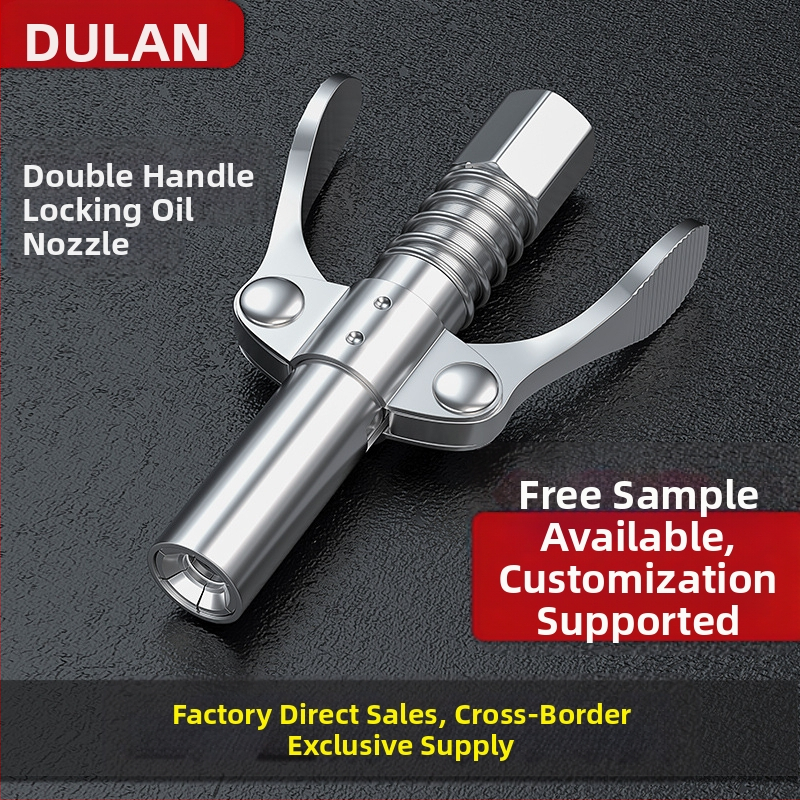 Αγκίστρι γράσου με κλείδωμα και σφιγκτήρα, υψηλής πίεσης, ανοξείδωτο ατσάλι, 17000 psi, εξάρτημα χειροκίνητου πνευματικού πιστόλι γράσου