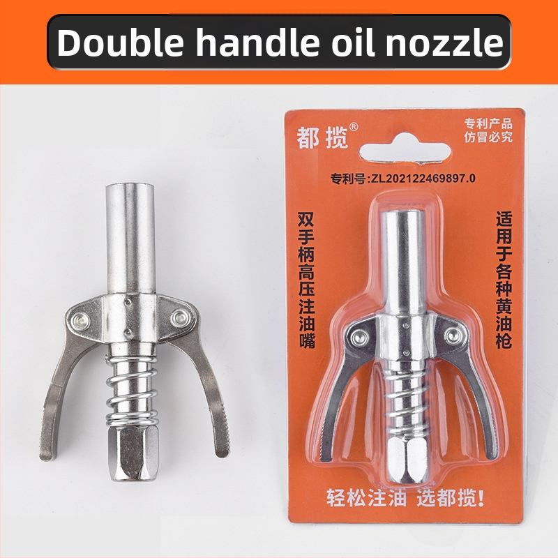 Zárható clamp típusú magasnyomású zsírzófej rozsdamentes acélból, 17000 psi, kézi pneumatikus kiegészítő zsírzópisztolyhoz