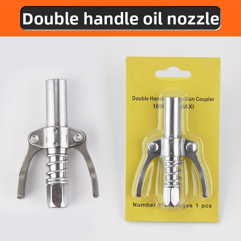 Zárható clamp típusú magasnyomású zsírzófej rozsdamentes acélból, 17000 psi, kézi pneumatikus kiegészítő zsírzópisztolyhoz