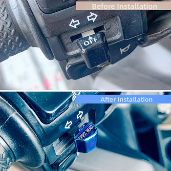 Spirit Beast τροποποίηση διακόπτη ηλεκτρικού μοτοσικλέτας για Honda CB190 — κουμπί διακόπτη τιμονιού και καθολικό κάλυμμα φάρου