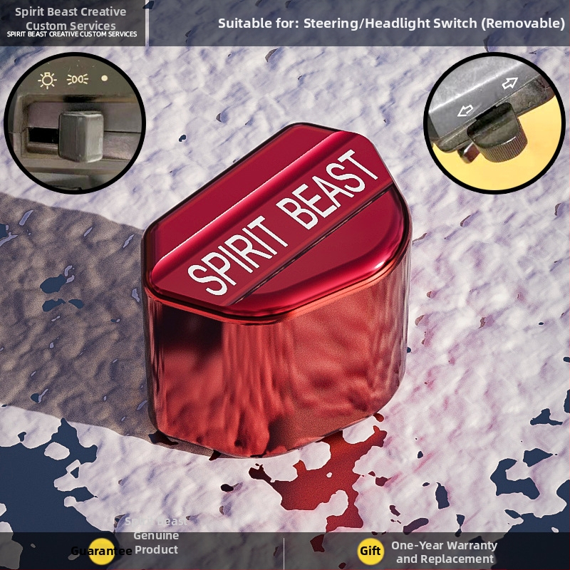 Spirit Beast modificare comutator pentru motocicletă electrică, compatibilă cu Honda CB190 — buton de comutare la ghidon și capac universal pentru far