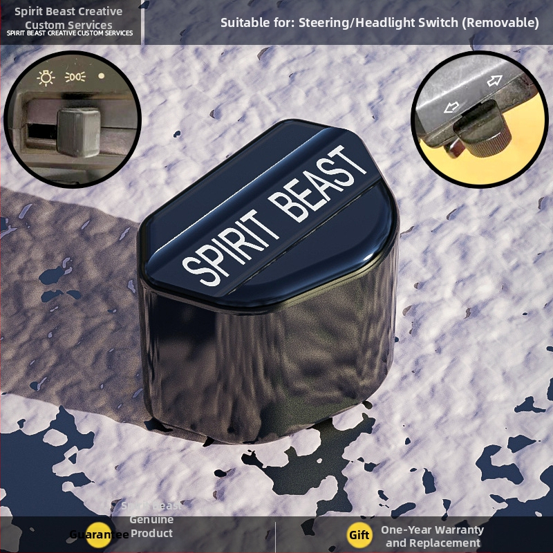 Spirit Beast modificare comutator pentru motocicletă electrică, compatibilă cu Honda CB190 — buton de comutare la ghidon și capac universal pentru far