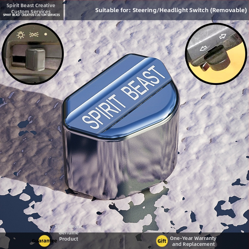 Spirit Beast modificare comutator pentru motocicletă electrică, compatibilă cu Honda CB190 — buton de comutare la ghidon și capac universal pentru far