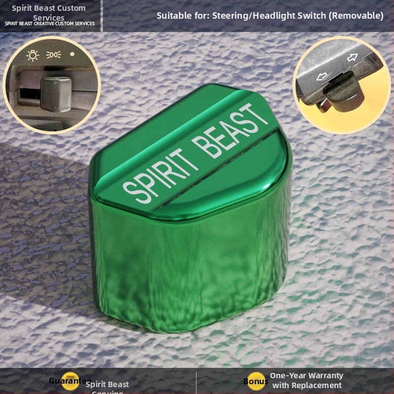 Spirit Beast modificare comutator pentru motocicletă electrică, compatibilă cu Honda CB190 — buton de comutare la ghidon și capac universal pentru far