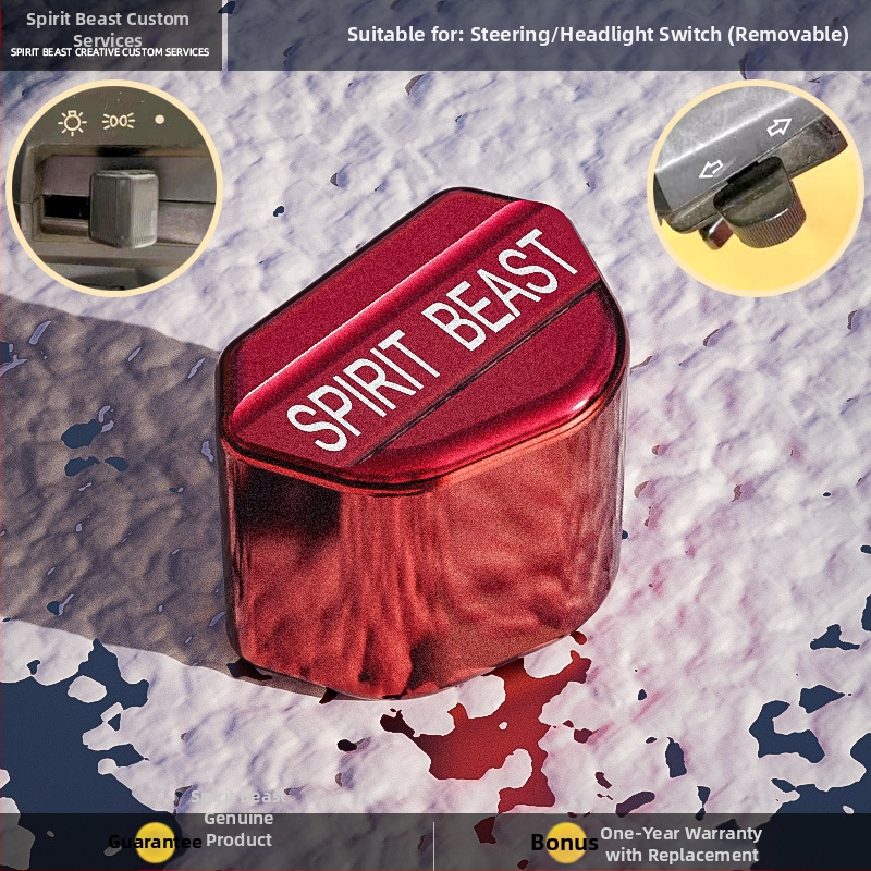 Spirit Beast modificare comutator pentru motocicletă electrică, compatibilă cu Honda CB190 — buton de comutare la ghidon și capac universal pentru far