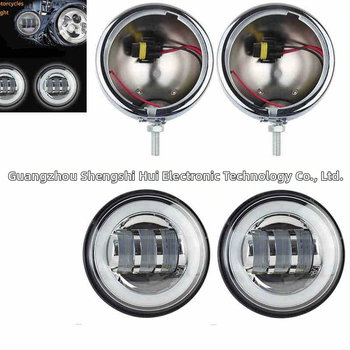 Калъф за мотоциклетна фара за мъгла - алуминиева сплав, 12V, 30W, 3000LM, IP67