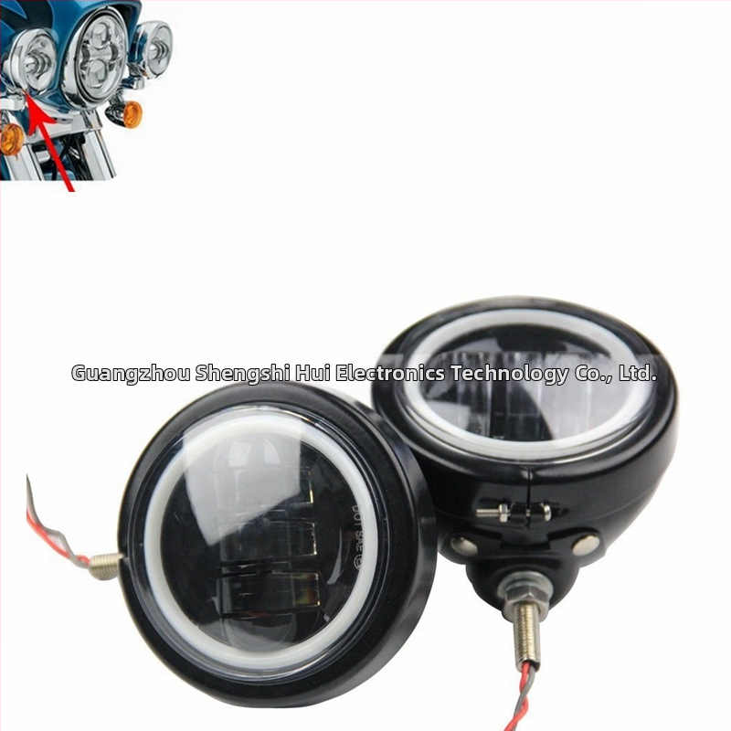 Калъф за мотоциклетна фара за мъгла - алуминиева сплав, 12V, 30W, 3000LM, IP67