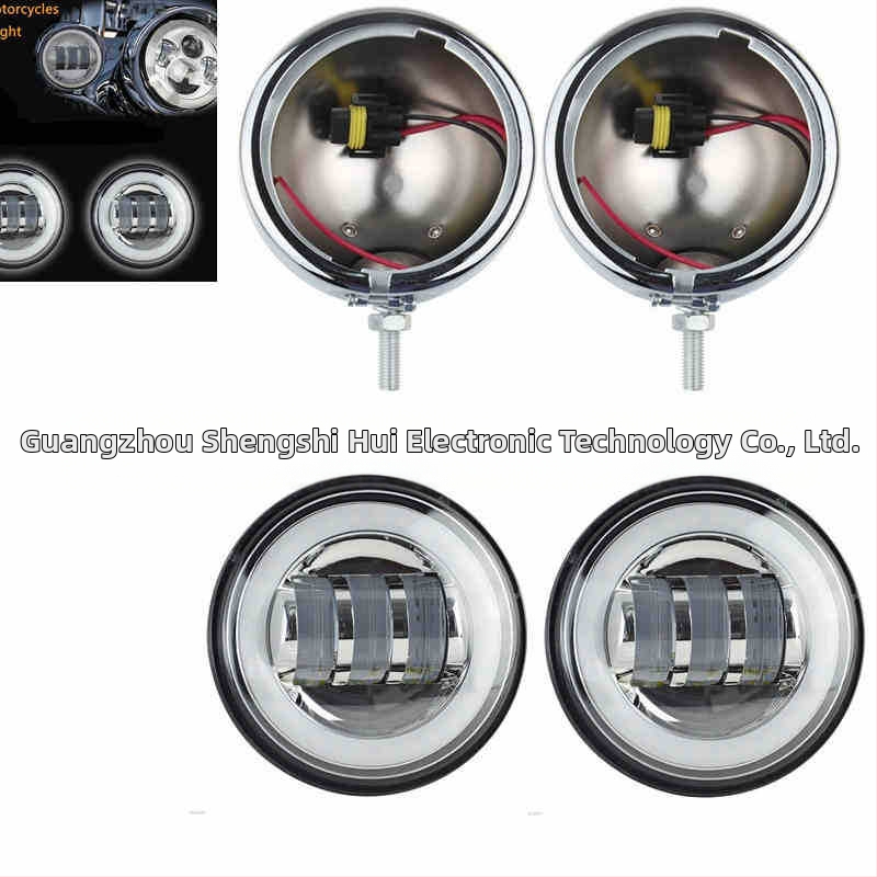 Калъф за мотоциклетна фара за мъгла - алуминиева сплав, 12V, 30W, 3000LM, IP67