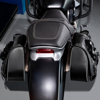 GEARDUKE Harley‑Davidson мотоциклетна странична чанта, пънк стил, модел FBG357BK, за съхранение на багаж