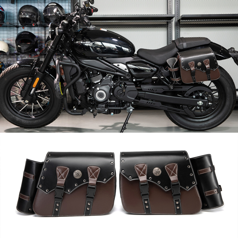GEARDUKE Harley-Davidson mootorratta külje kott, punk stiilis, mudel FBG357BK, ladustamiseks