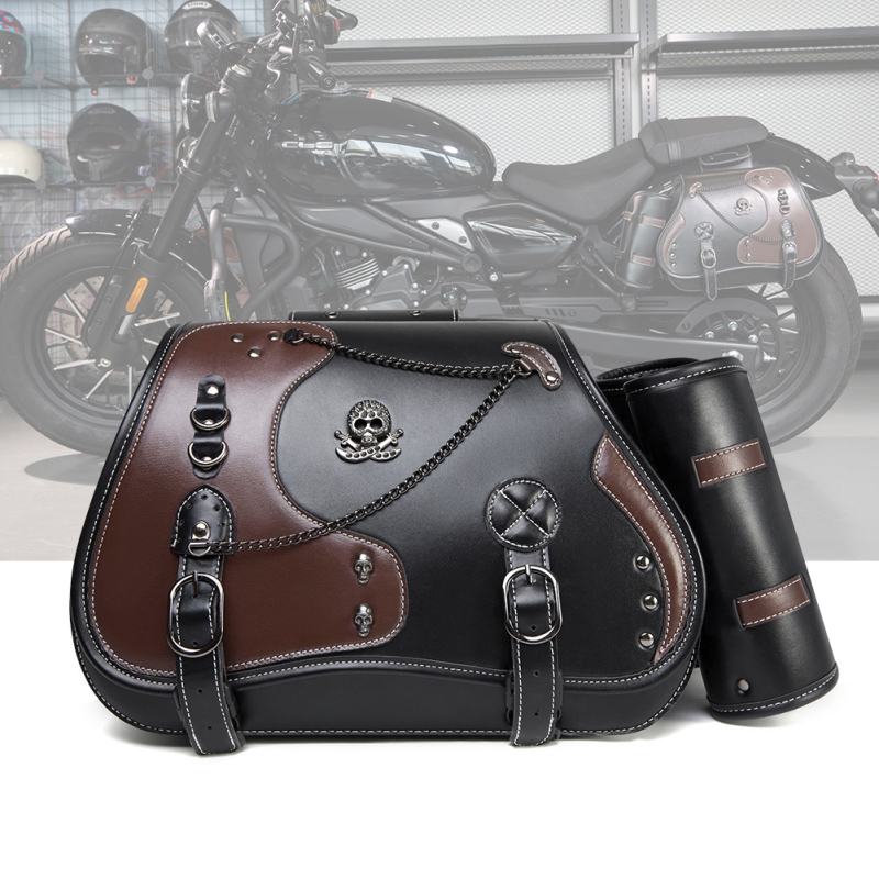 GEARDUKE Harley-Davidson mootorratta külje kott, punk stiilis, mudel FBG357BK, ladustamiseks